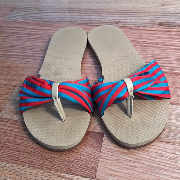[Havaianas] slip on slides with bow - Picture 2 of 5